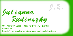 julianna rudinszky business card